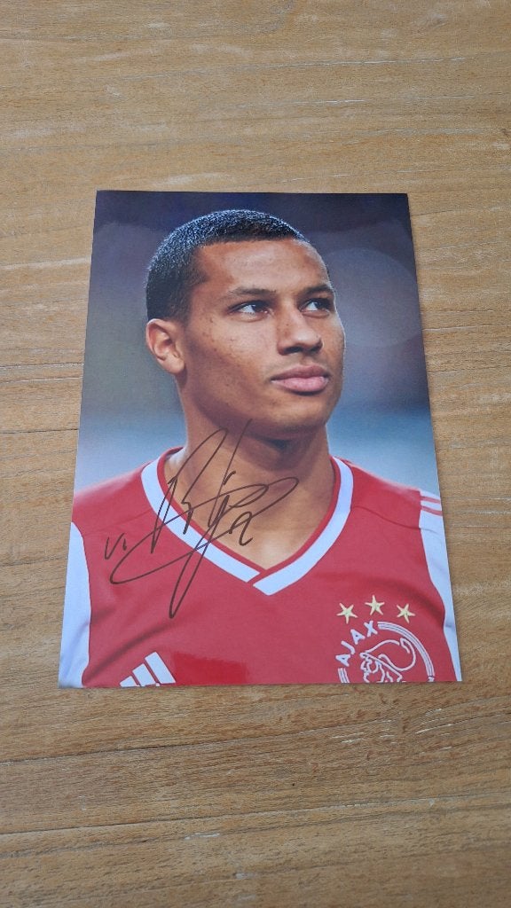 Foto 20x30cm met handtekening; Ricardo van Rhijn # Ajax, Ophalen of Verzenden, Nieuw, Ajax, Overige typen