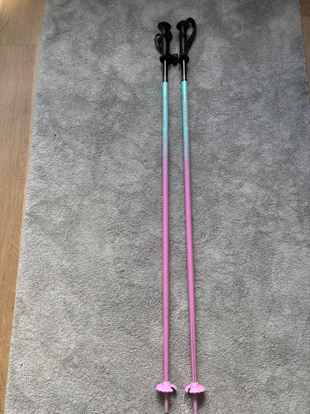 Salomon kinder skistokken 100cm, Sport en Fitness, Skiën en Langlaufen, Ophalen, Gebruikt, Stokken, 100 tot 140 cm