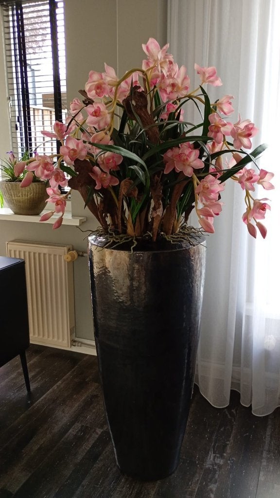 Bloempot incl. Orchidee, Huis en Inrichting, Ophalen, Binnen, 140 cm, Zo goed als nieuw