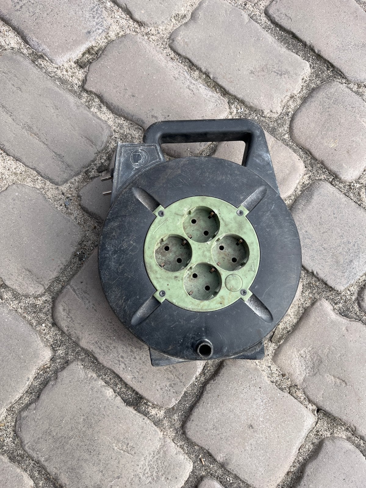 Kabelhaspel 14 meter lang, Ophalen of Verzenden, Gebruikt, Kabelhaspel