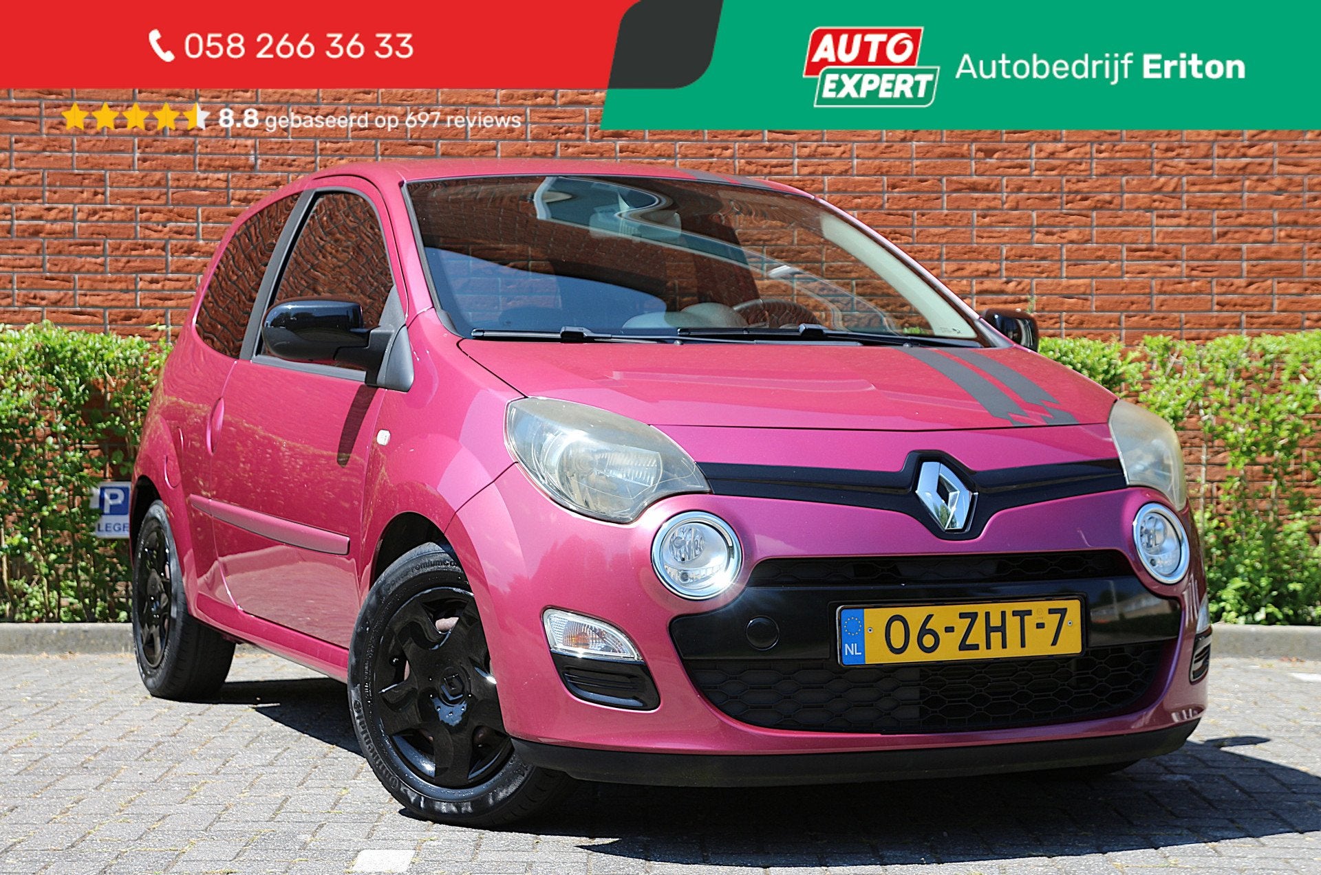 Renault Twingo 1.2 16V 75pk Dynamique | NL-auto | Unieke kle, Auto's, Gebruikt, Met garantie (alle), 4 stoelen, Origineel Nederlands