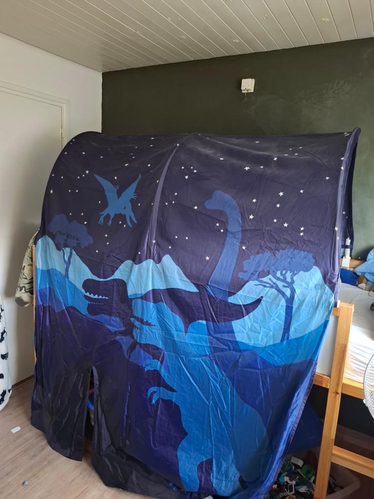 Tent half hoogslaper en speelmat dino's, Ophalen, Zo goed als nieuw