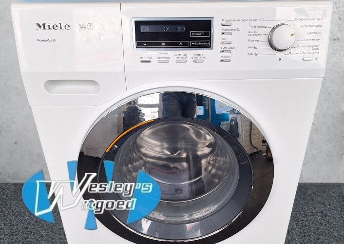 Miele W1 PowerWash 1600 tpm 8kg A+++ – 12 maanden garantie​, Wesley's Witgoed, Info@wesleyswitgoed.nl, Industrieweg 3B, 1613KT Grootebroek, Nederland