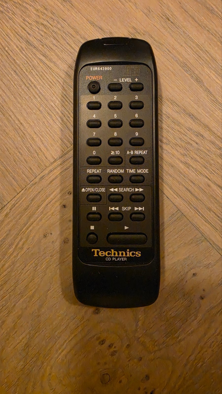 Technics Afstandsbediening voor CD-speler, Ophalen of Verzenden, Gebruikt, Origineel, Mediaspeler
