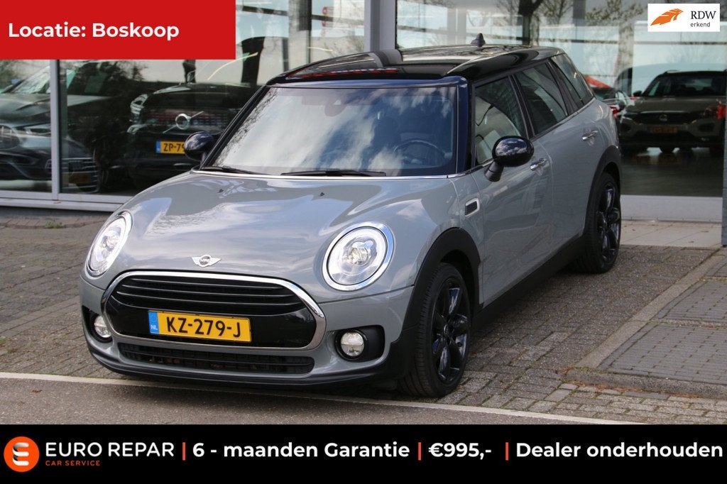 Mini Mini Clubman 1.5 Cooper Chili Serious Business AUTOMAAT, Auto's, Mini, Cruise Control, 136 pk, Gebruikt, Leder en Stof