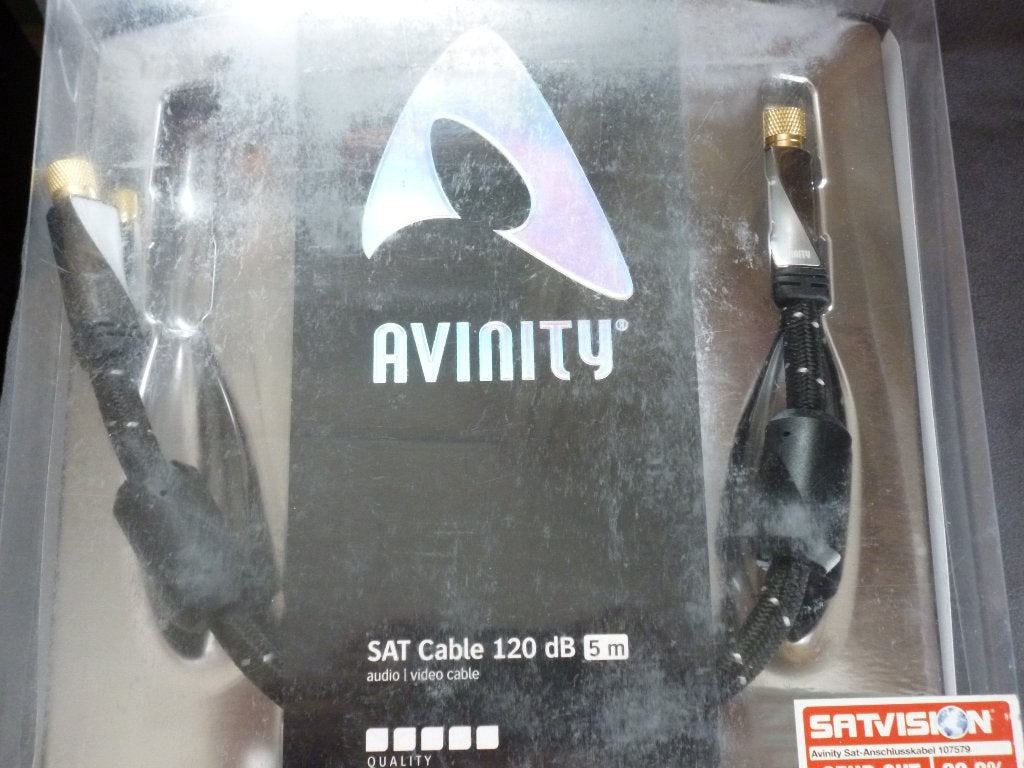 antenne kabel f-connect sat 120db 5m avinity NIEUW coax kabe, Ophalen of Verzenden, Nieuw, 5 tot 10 meter, Coaxiale kabel