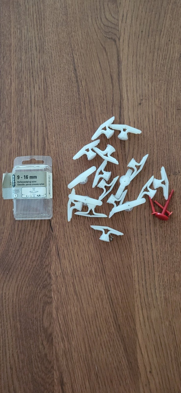 Hollewandpluggen nylon 9-16 mm, 17 stuks, Ophalen, Nieuw, Pluggen