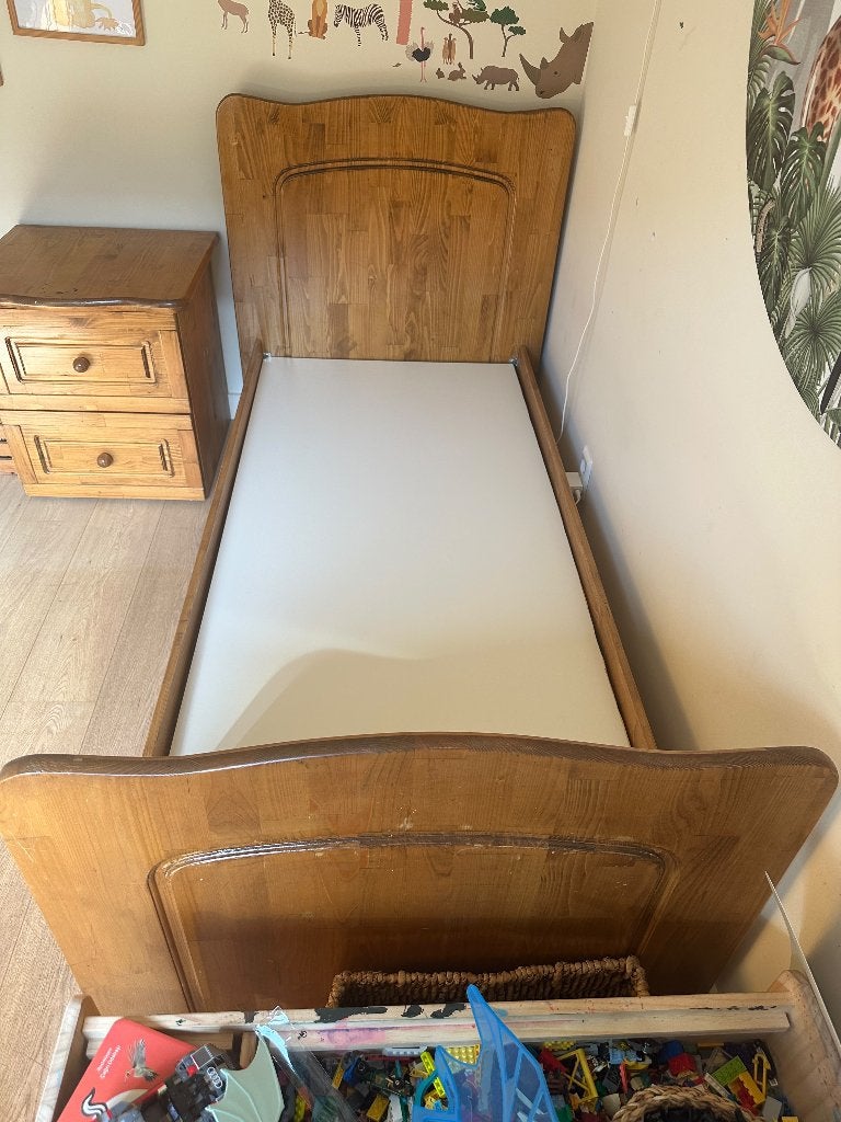 Houten kinderbed 80x180cm, Ophalen, Gebruikt, 190 cm of minder, 80 cm