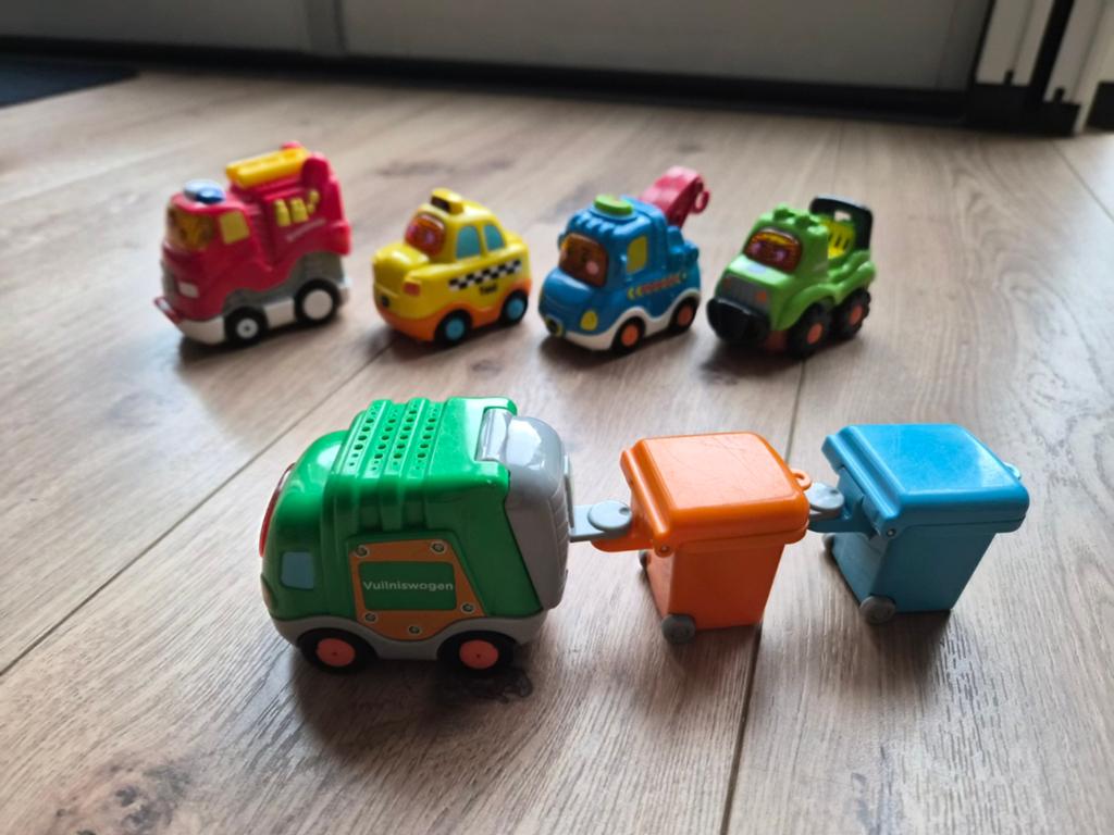 Vtech Toet Toet Auto's - 5 verschillende voertuigen, Ophalen of Verzenden, Gebruikt