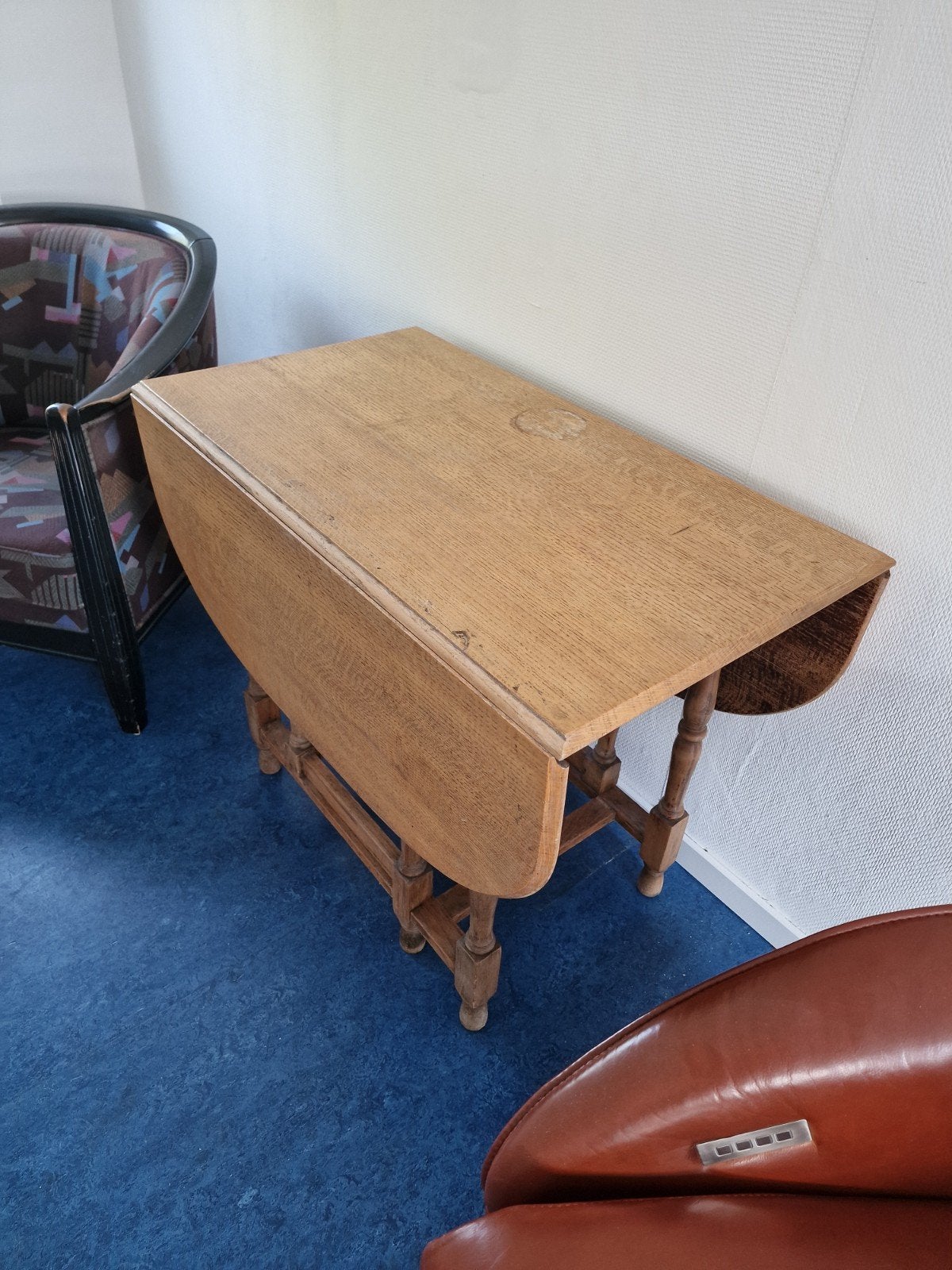 Antieke eikenhouten gateleg tafel, inklapbaar, Antiek en Kunst, Antiek | Meubels | Tafels, Ophalen