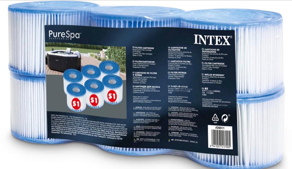 Intex PureSpa S1 filterpatronen - 5 stuks, Ophalen of Verzenden, Nieuw, Filter
