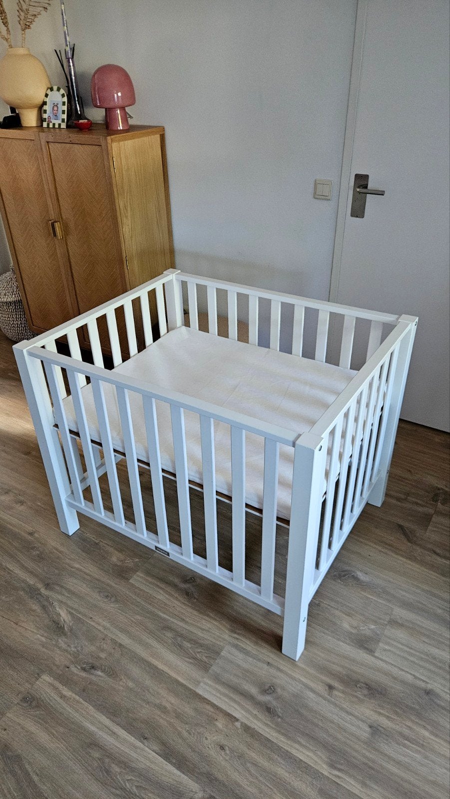 Baby box van Bopita - wit, Ophalen, Gebruikt, Rechthoekig, In hoogte verstelbaar