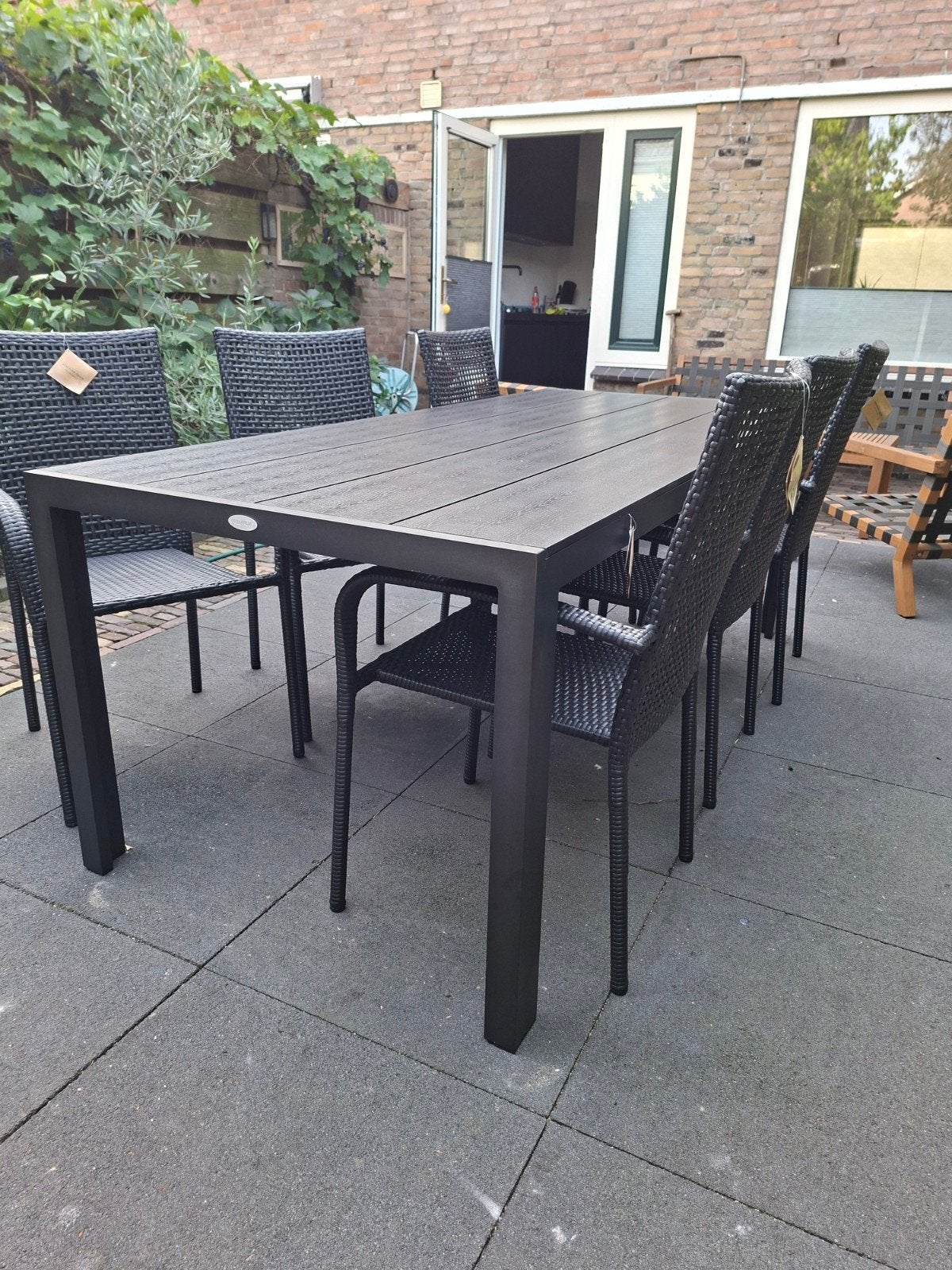 Mooie ongebruikte 6-persoons tuinset - Zo goed als nieuw, Tuin en Terras, Ophalen, 6 zitplaatsen, Aluminium, Zo goed als nieuw