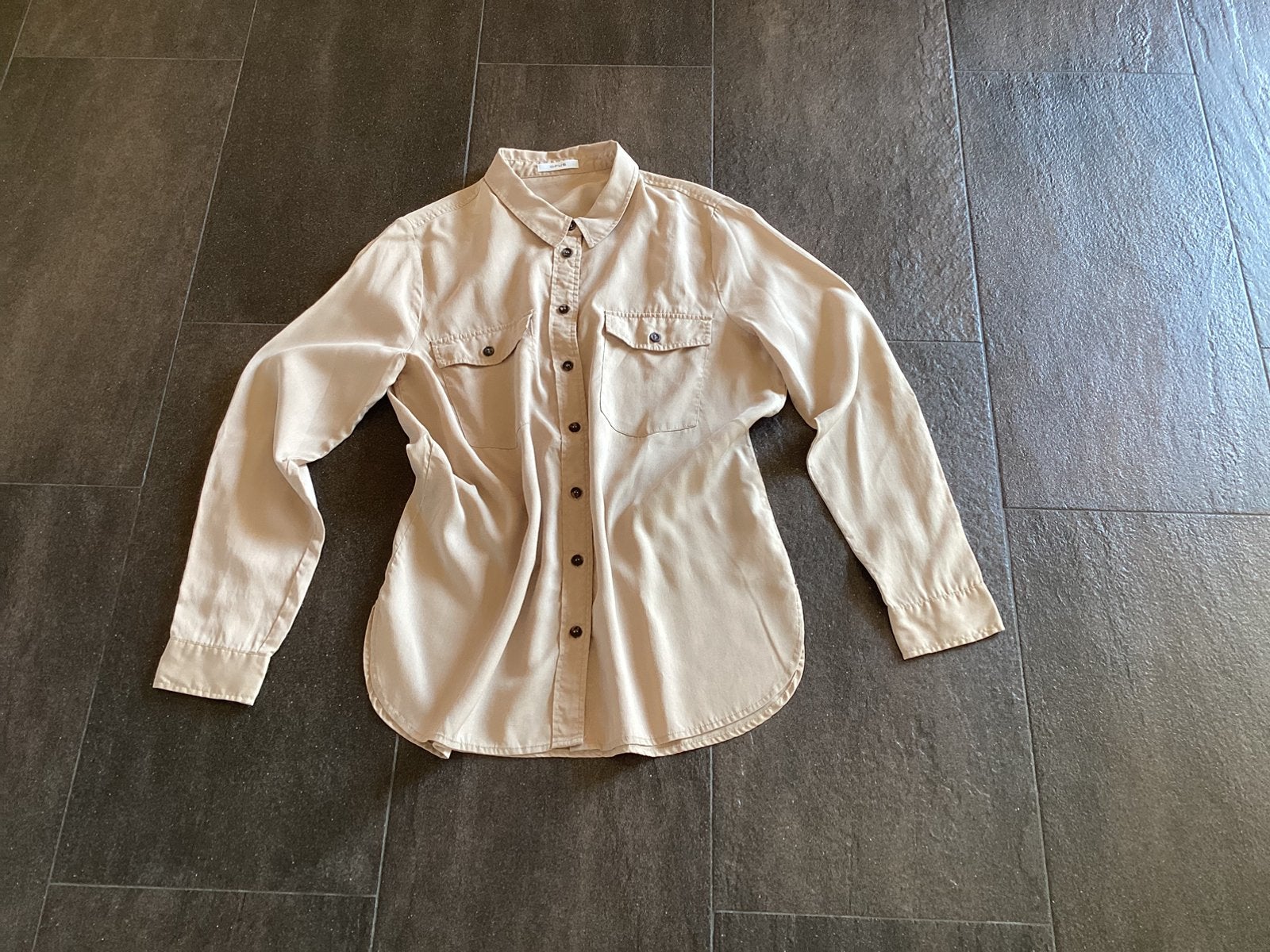 Opus dames blouse maat 40, Ophalen of Verzenden, Zo goed als nieuw, Maat 38/40 (M), Beige