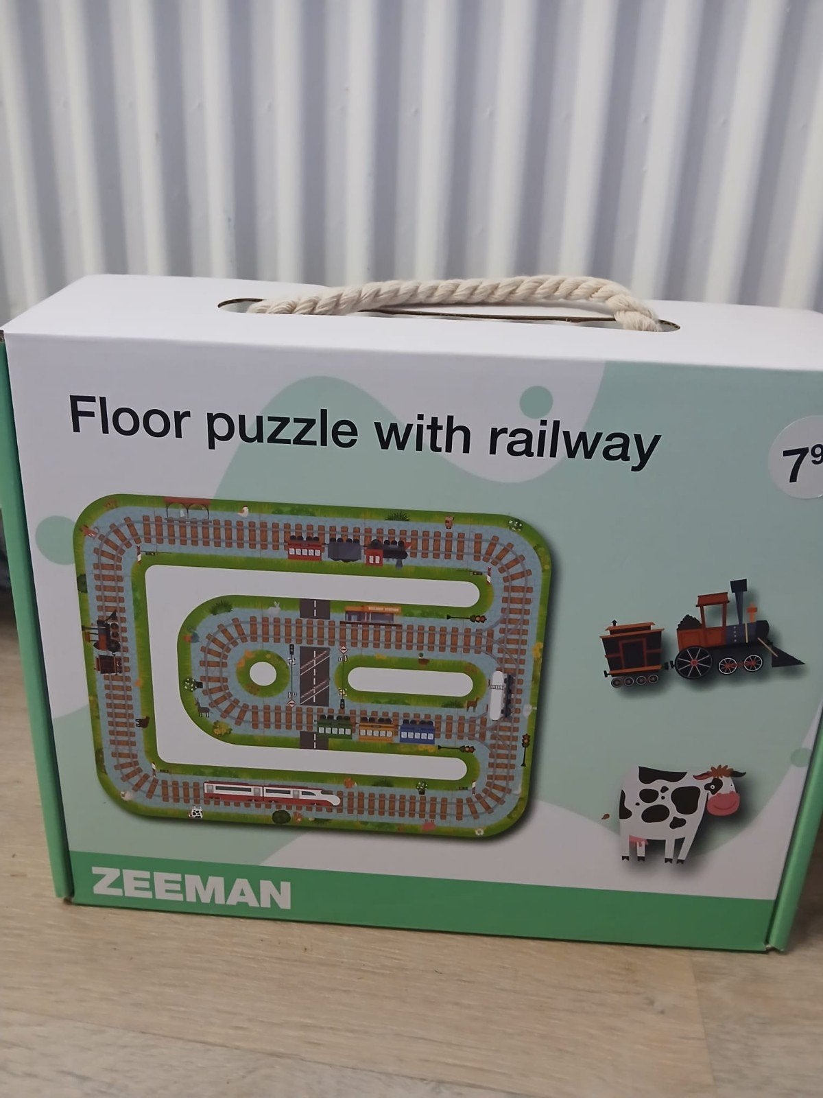 Zeeman Vloerpuzzel Treinsporen - Zo goed als nieuw, Ophalen, 10 tot 50 stukjes, Zo goed als nieuw, 2 tot 4 jaar