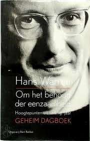 Hans warren  om het behoud der eenzaamheid geheim dagboek, Ophalen of Verzenden, Zo goed als nieuw