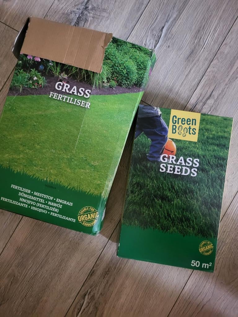 Gratis mest en graszaad, Tuin en Terras, Ophalen