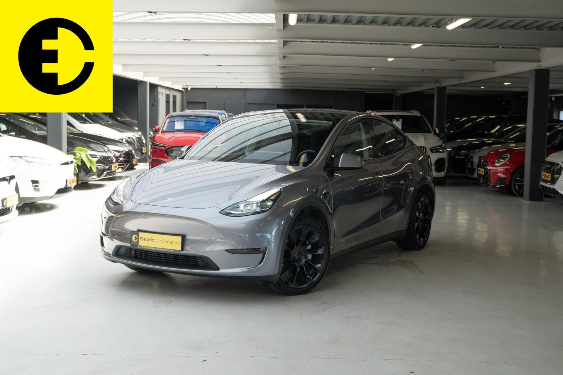 Tesla Model Y Long Range AWD 75 kWh | 94,7% SOH | Quicksilve, Auto's, Automaat, Gebruikt, Leder, 351 pk