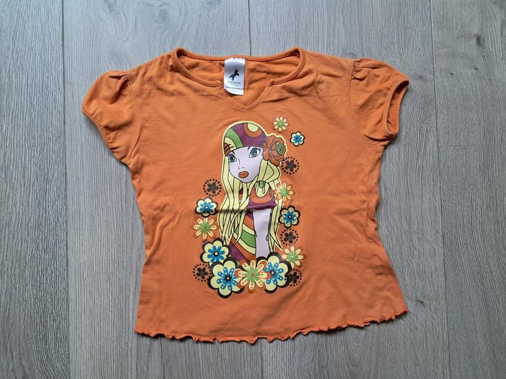Palomino oranje shirt Koningsdag maat 110 meisje, Ophalen of Verzenden, Palomino (C&A), Meisje, Shirt of Longsleeve