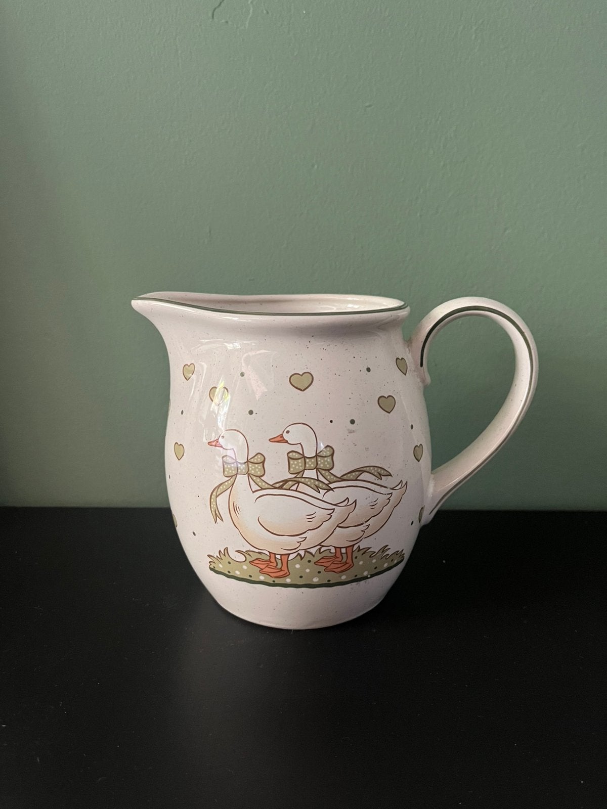 Vintage Pfalzkeramik Gänseglück schenkkan – W. Germany, Antiek en Kunst, Antiek | Servies los, Ophalen of Verzenden