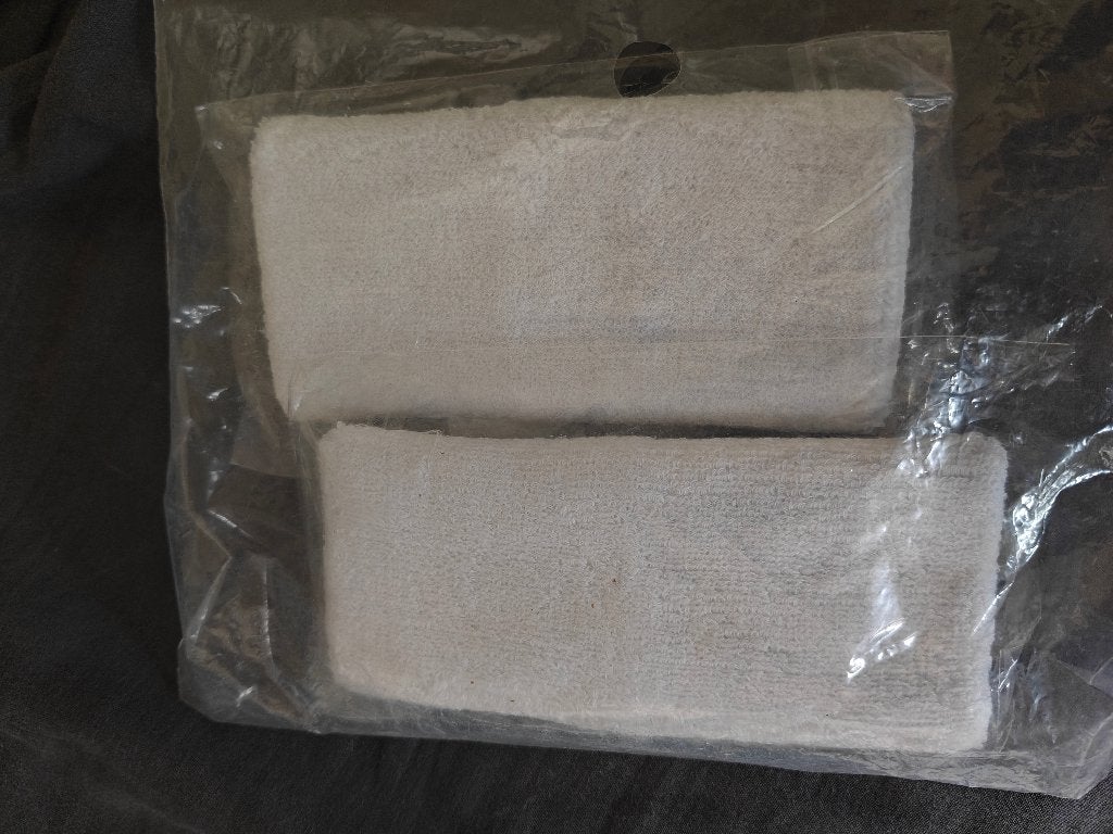 Pols/zweetbandjes, Materiaal, Wit, Nieuw, Maat 36 t/m 42
