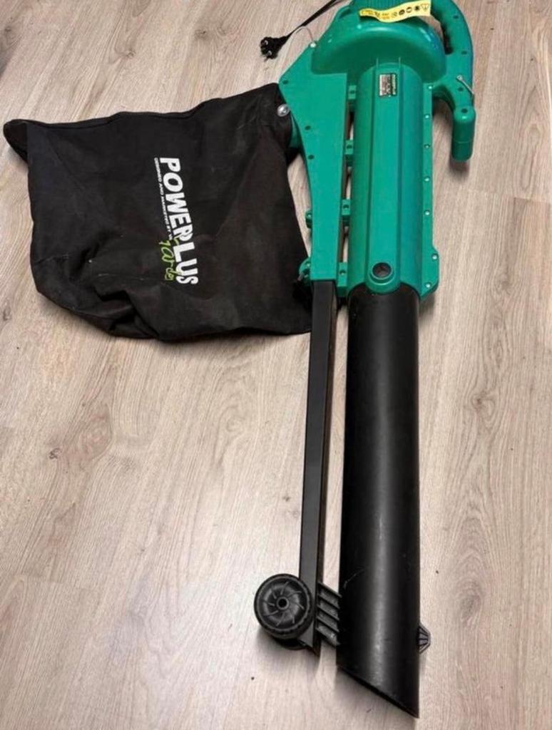 Powerplus Bladblazer en Bladzuiger 2600W met opvangzak, Ophalen, Gebruikt, Handgedragen, Met opvangzak