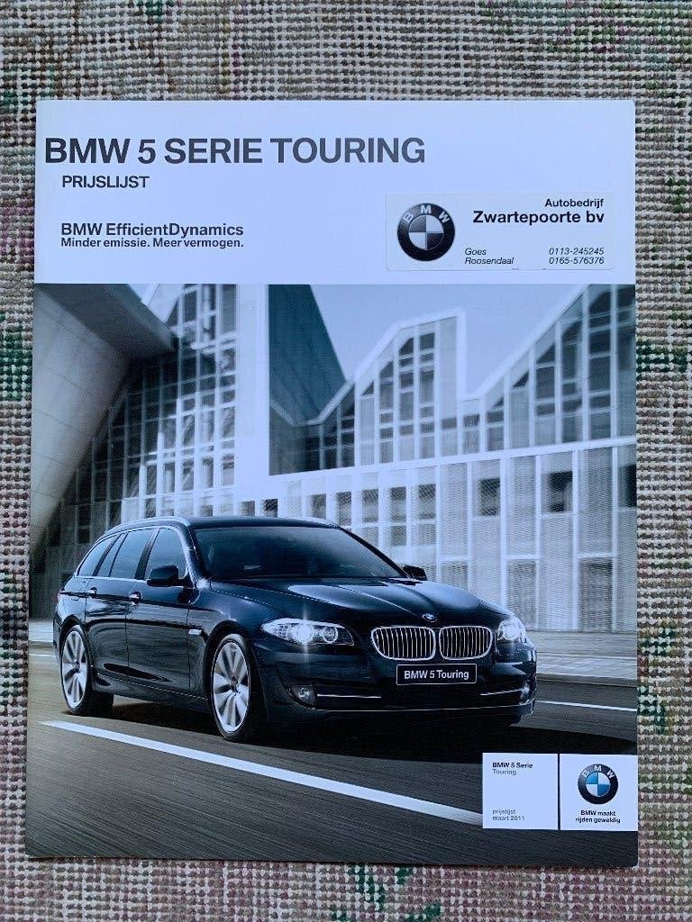Nederlandse prijslijst BMW 5-serie touring F11 2011 nieuw!, Nieuw, Ophalen of Verzenden, BMW, BMW