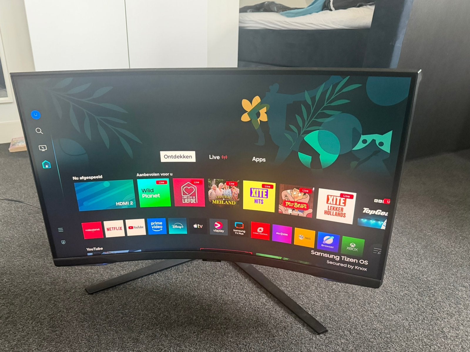 Samsung oddesy g6 curved gaming monitor smart tv 32 inch, HDMI, Curved, Minder dan 1 ms, Zo goed als nieuw