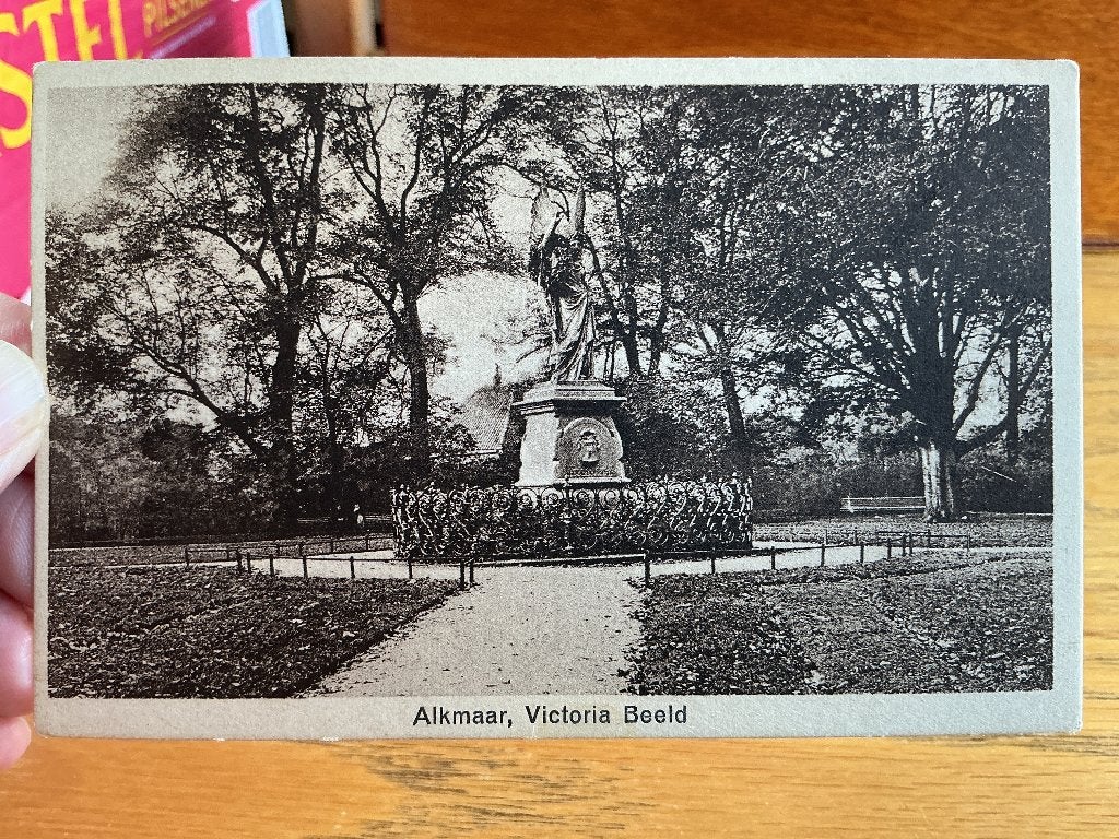 Alkmaar Victoria beeld 1933, Verzenden, 1920 tot 1940, Gelopen, Noord-Holland