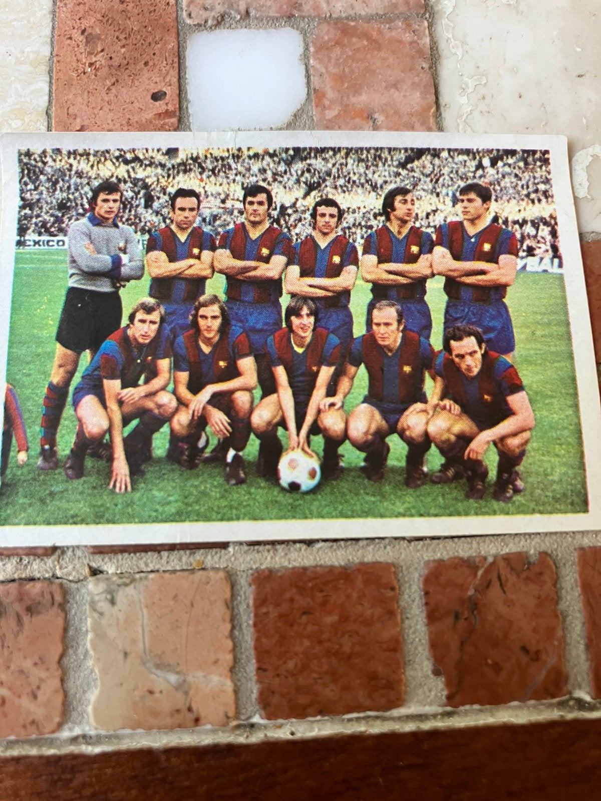 Barcelona panini vanderhout 1975-1976 met Johan 1 en 2, Verzamelen, Sportartikelen en Voetbal, Ophalen of Verzenden, Gebruikt