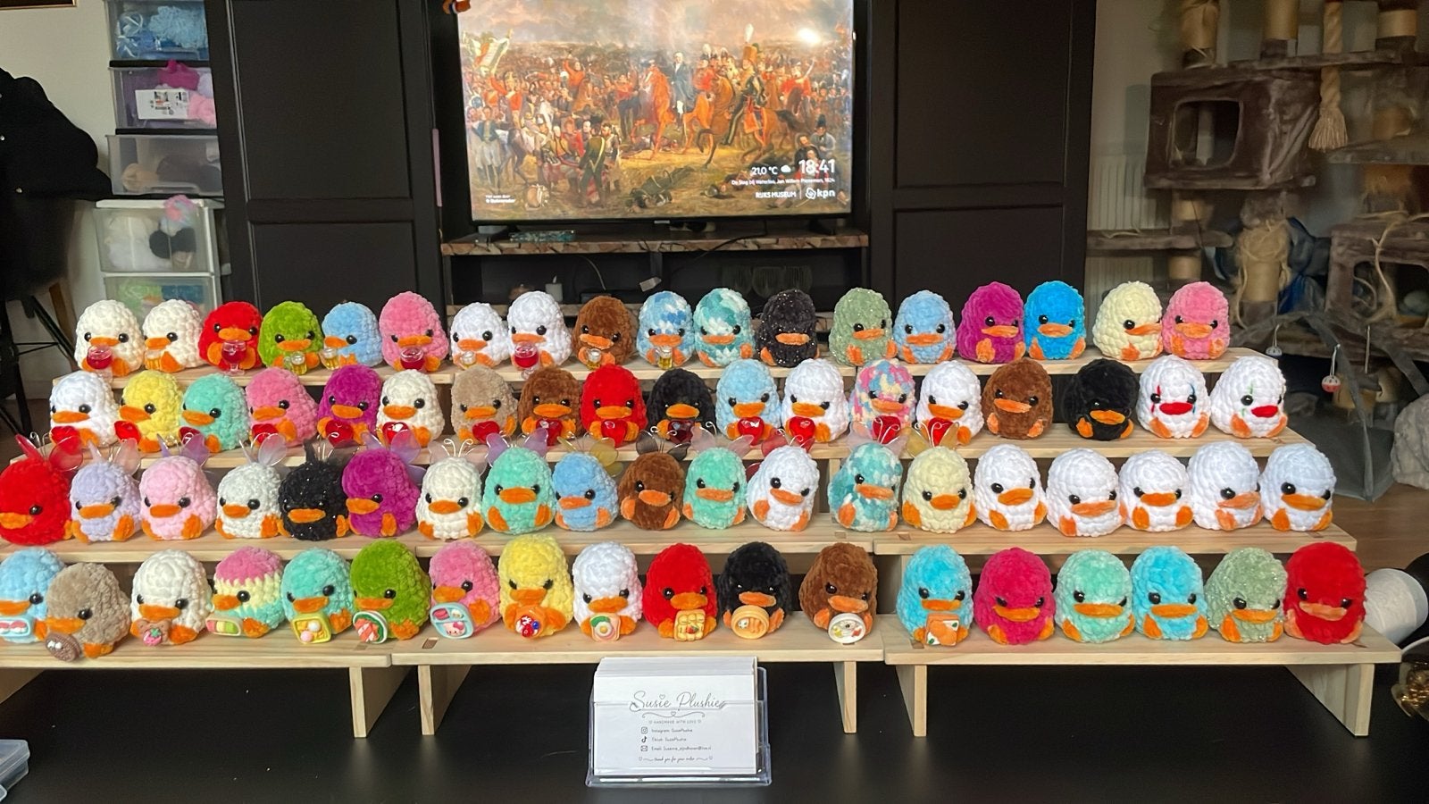 Gehaakte eendjes in diverse kleuren - Handgemaakt, Overige merken, Nieuw, Ophalen of Verzenden, Meerkleurig