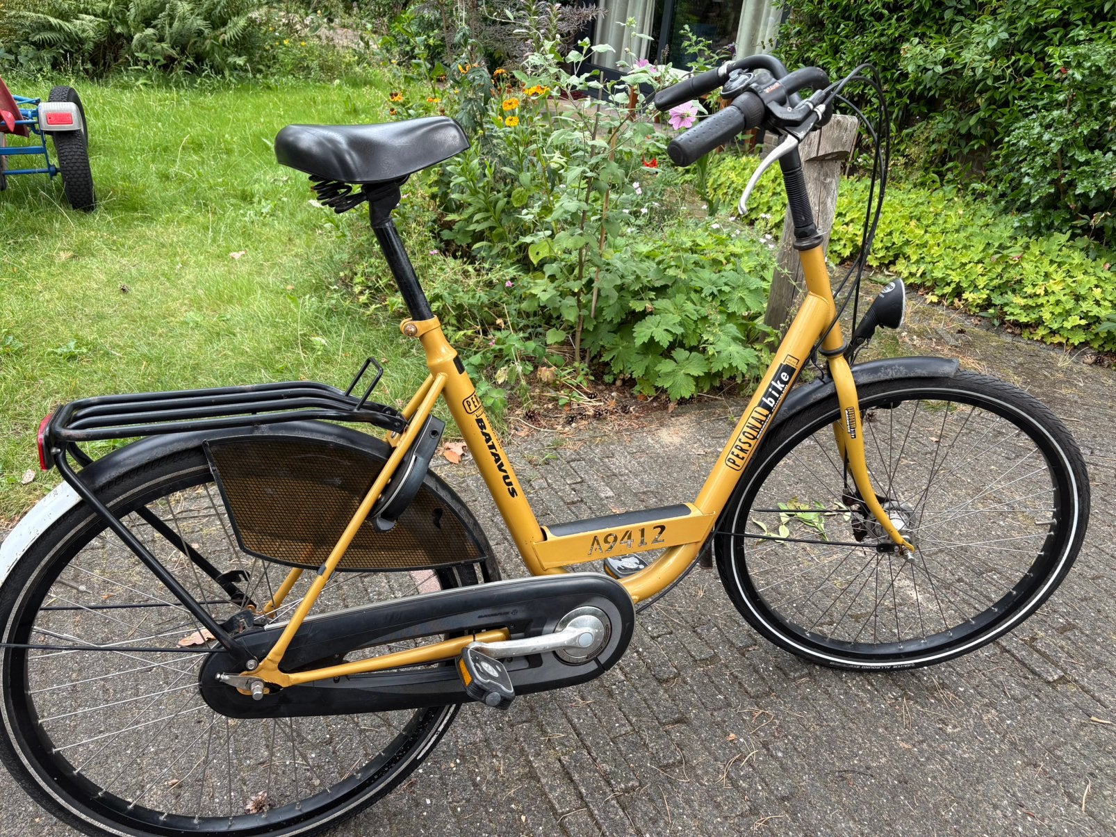 Batavus personal bike, geel, Ophalen, 0 zitjes, Gebruikt, Batavus