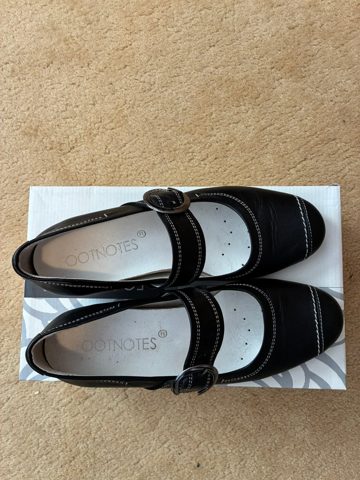 035 Footnotes zwarte pumps in maat 39, Kleding | Dames, Pumps, Verzenden, Zwart, Zo goed als nieuw