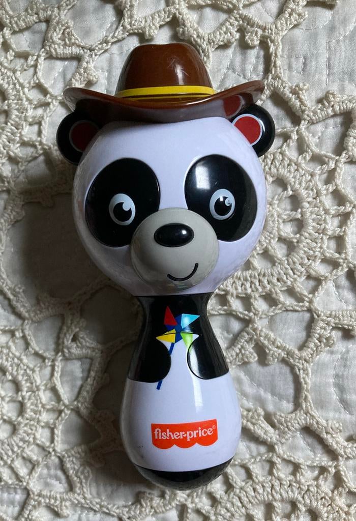 Fisher-Price Panda Rammelaar Speeltje, Ophalen of Verzenden, Gebruikt, Rammelaar, Met geluid