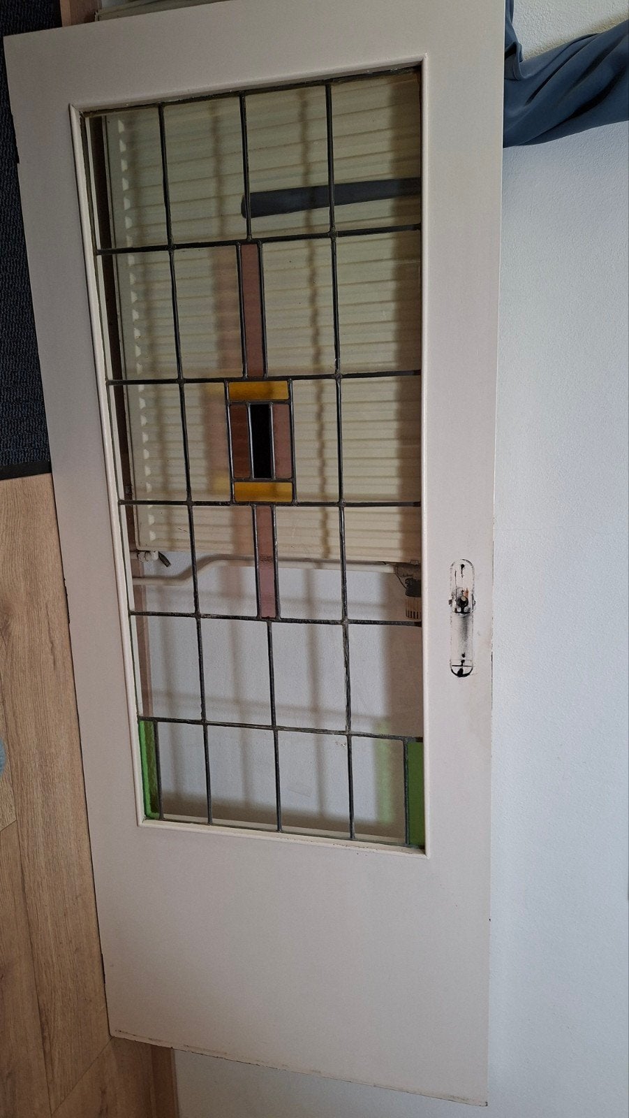Glas in lood raam - Decoratief en uniek, Ophalen, Gebruikt, Glas in lood