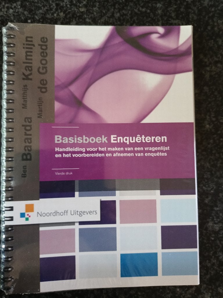 Basisboek enquêteren , (nieuw nog in plastic folie), Ophalen of Verzenden, Beta, Nieuw, HBO