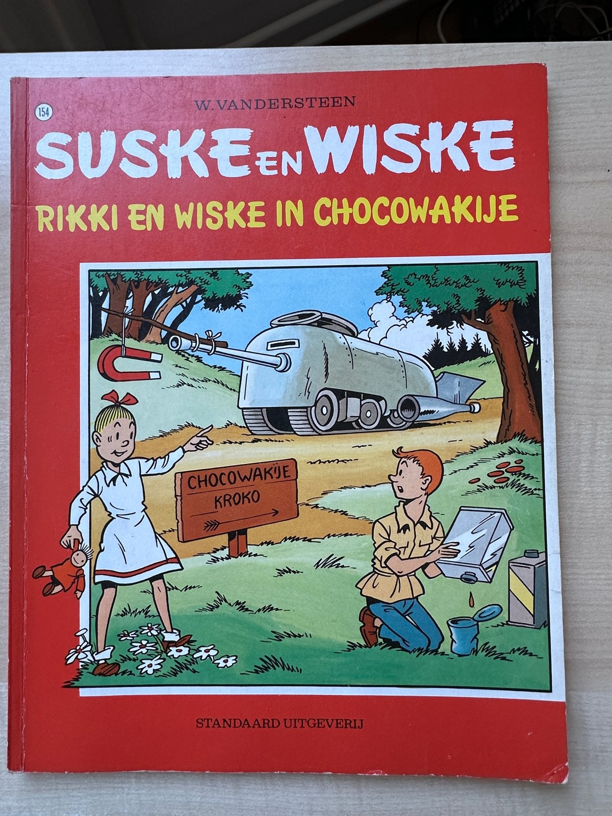 Suske en Wiske: Rikki en Wiske in Chocowakije (nr. 154) IZGS, Eén stripboek, Ophalen of Verzenden, Zo goed als nieuw