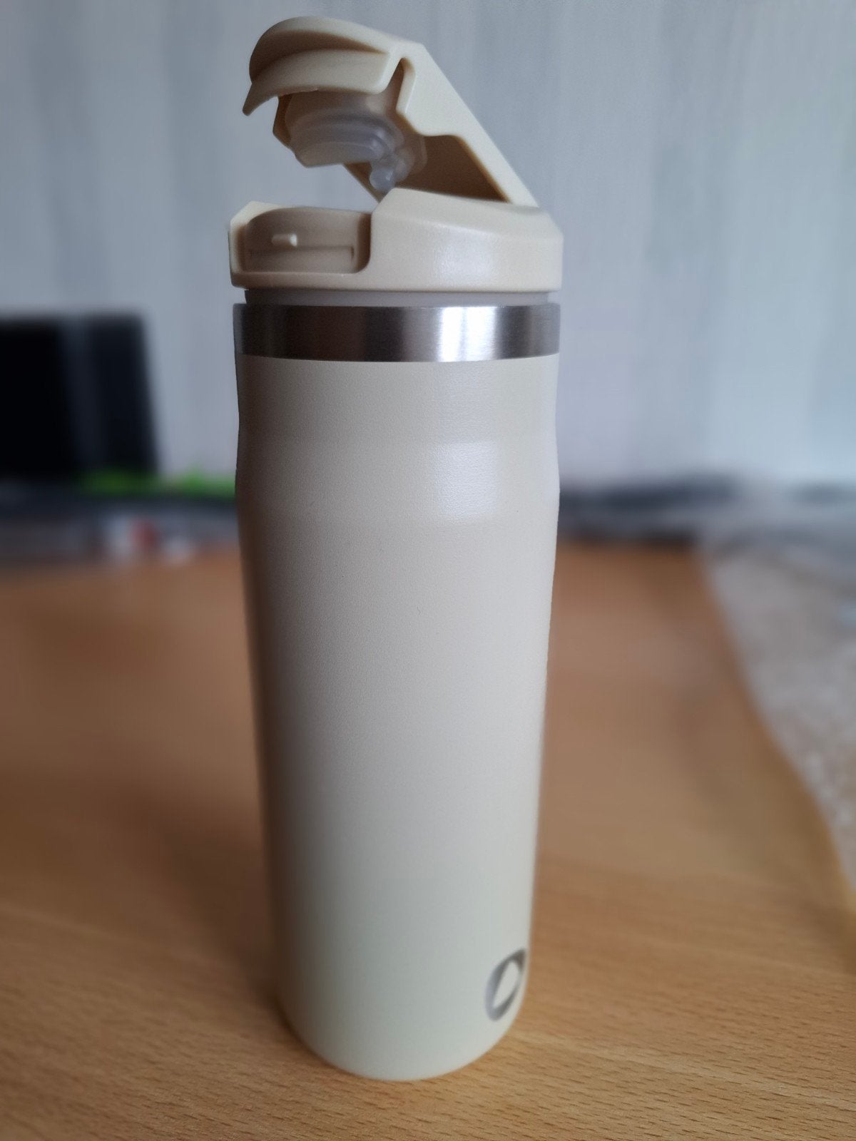 Thermo beker metaal 470 ml,dubbelwandig.Met verzenden 7.50, Nieuw, Ophalen of Verzenden, Kom(men), Metaal