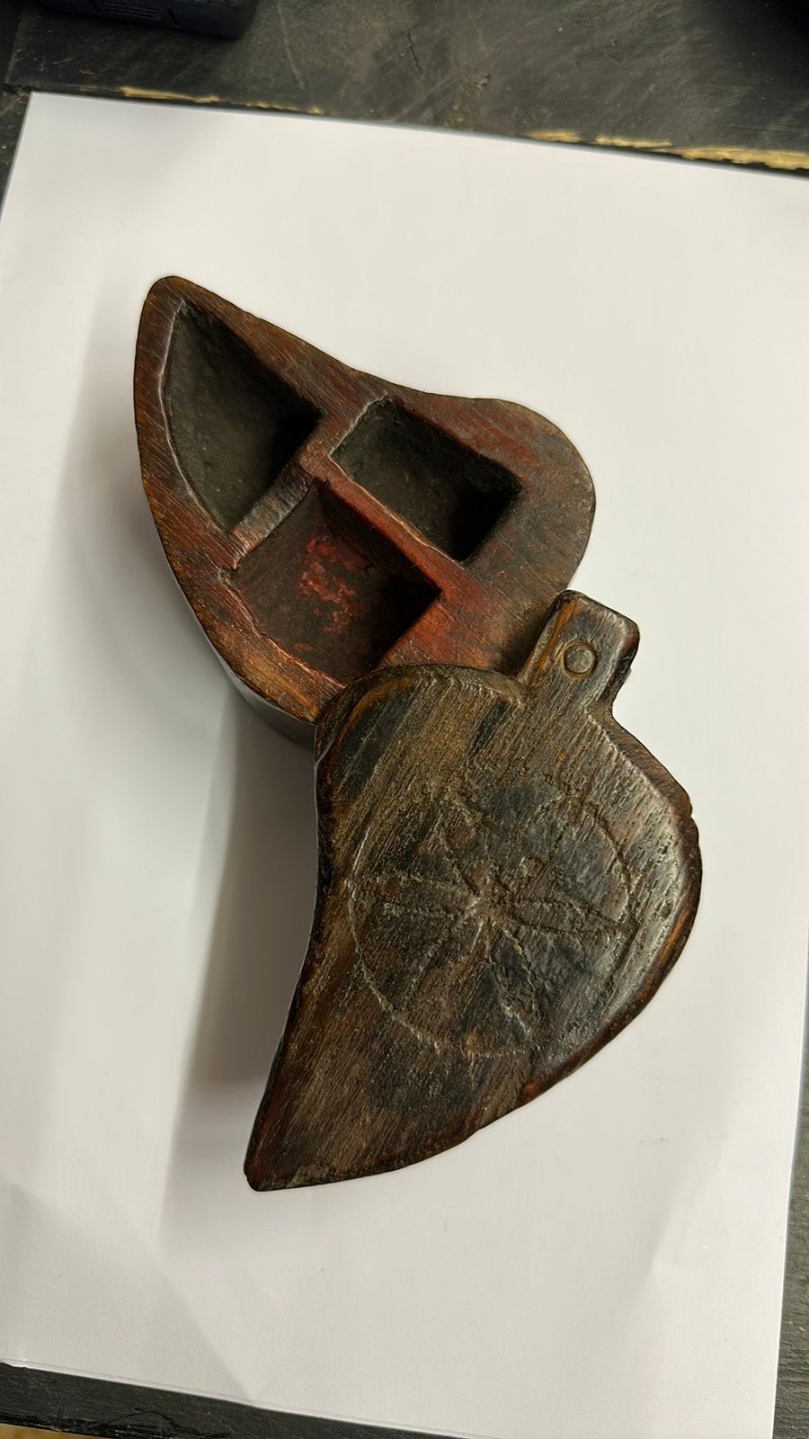 Antieke houten Tikka doosje, Antiek en Kunst, Ophalen