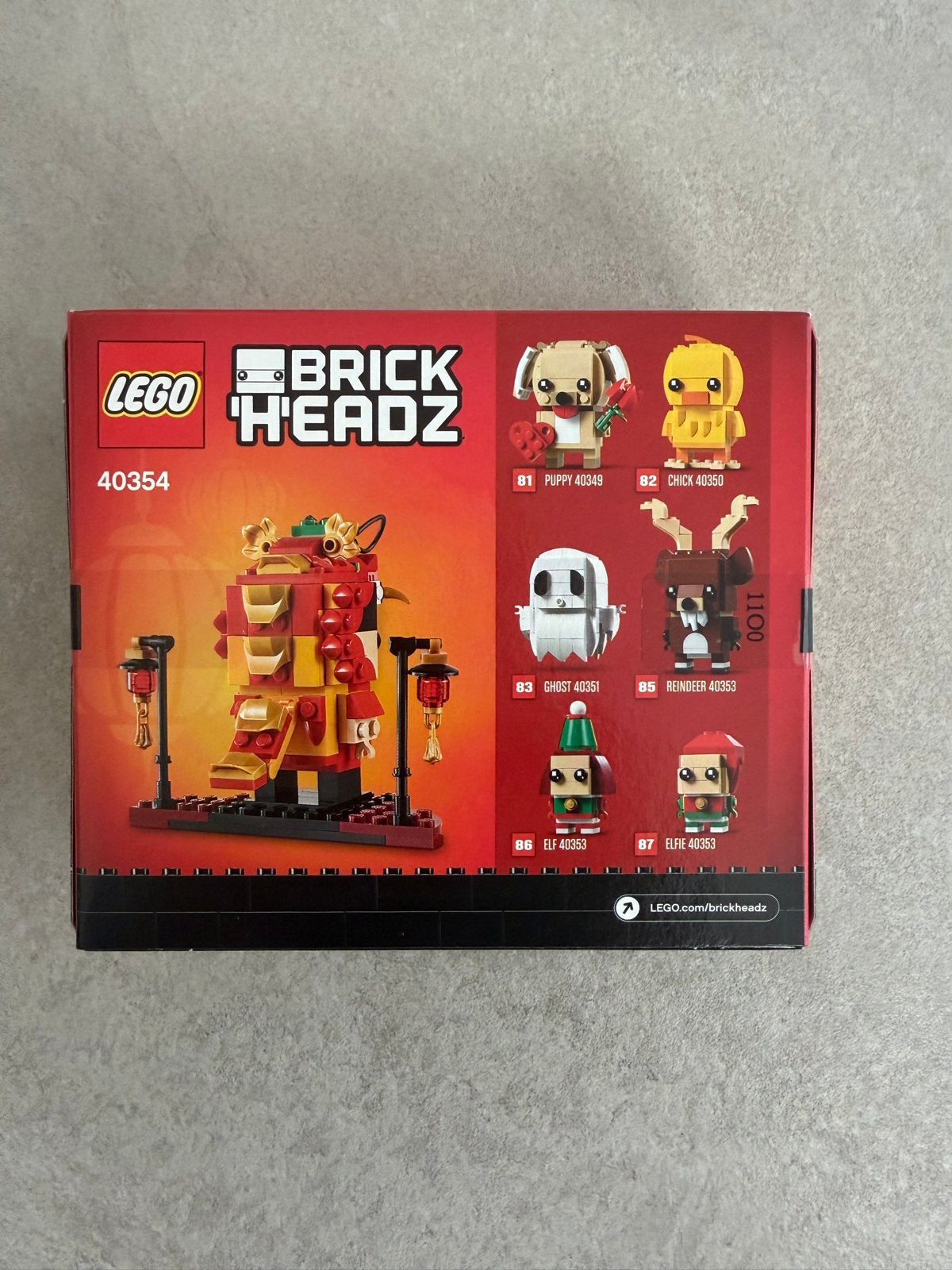 LEGO BrickHeadz 40354 Draken Danser - Nieuw in doos, Ophalen of Verzenden, Nieuw