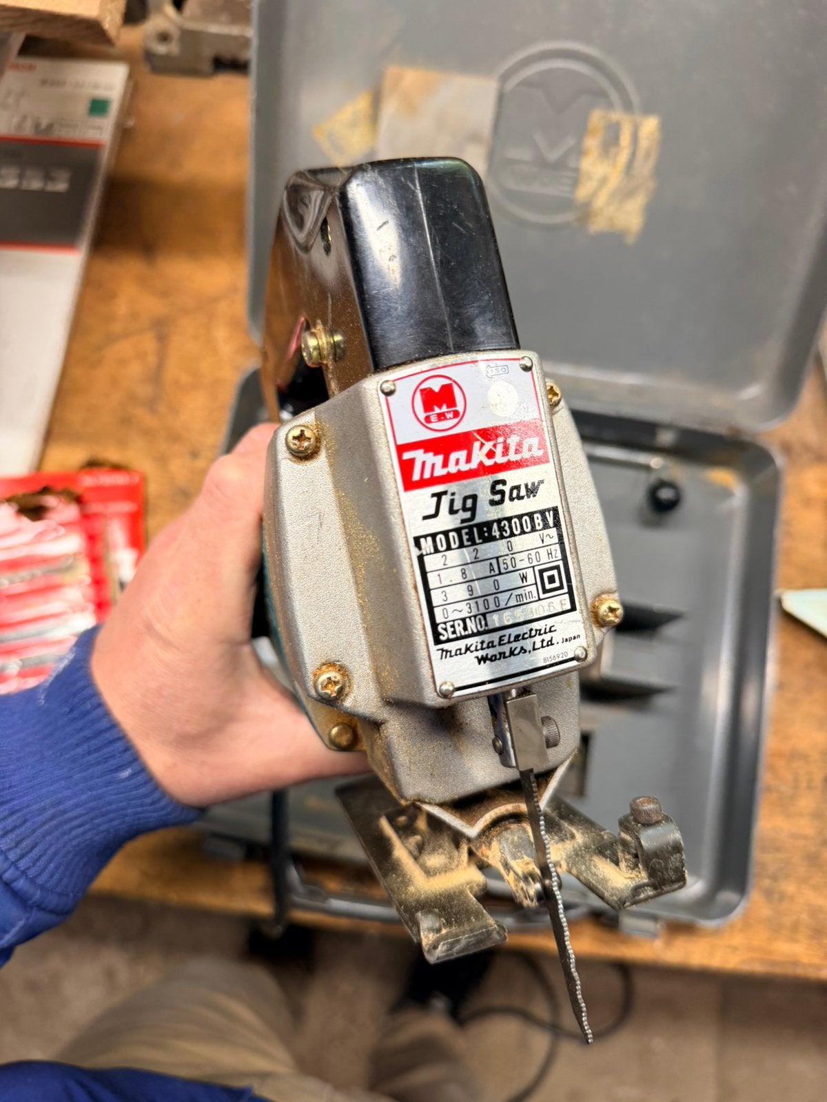 Makita 4300BV decoupeerzaag, Ophalen, Minder dan 600 watt, Decoupeerzaag, 30 tot 70 mm