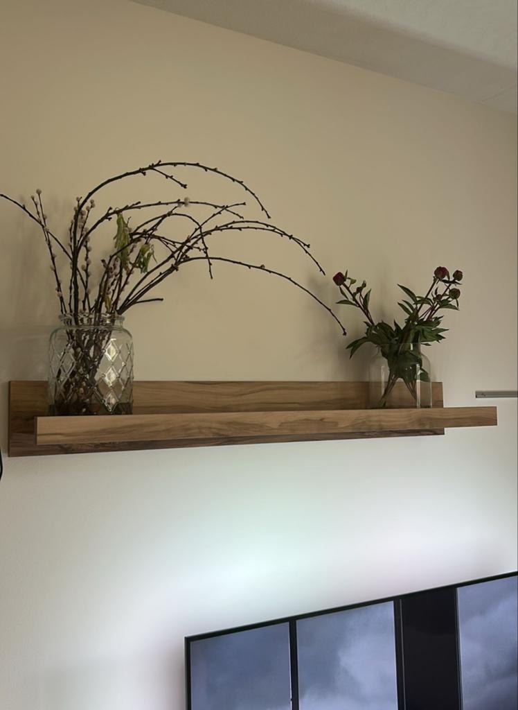 Houten wandplank met blinde bevestiging, Ophalen of Verzenden, Zo goed als nieuw