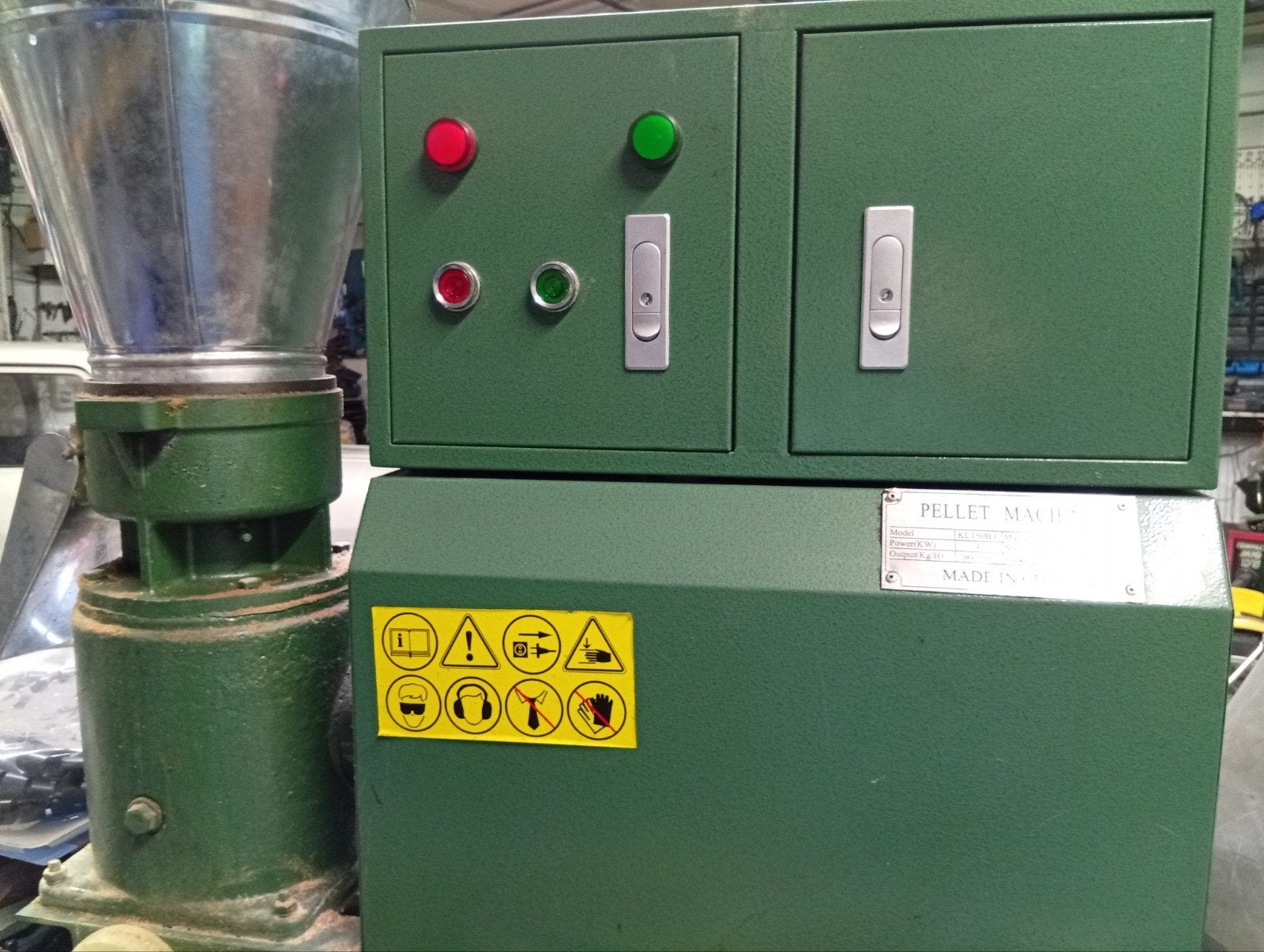 Pelletmachine KL150B/C - 4kW, 90-150 kg/u, Ophalen