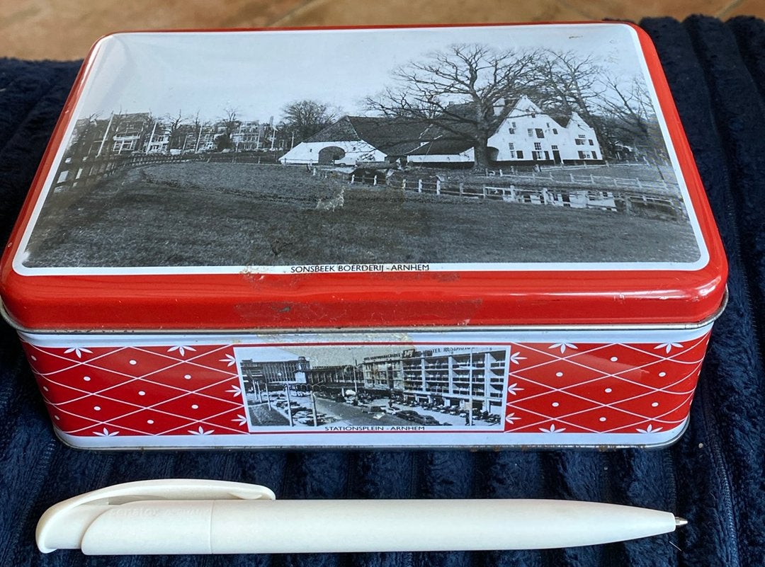 Koekblikje Arnhem, Verzamelen, Blikken, Ophalen of Verzenden, Gebruikt, Koek(jes)