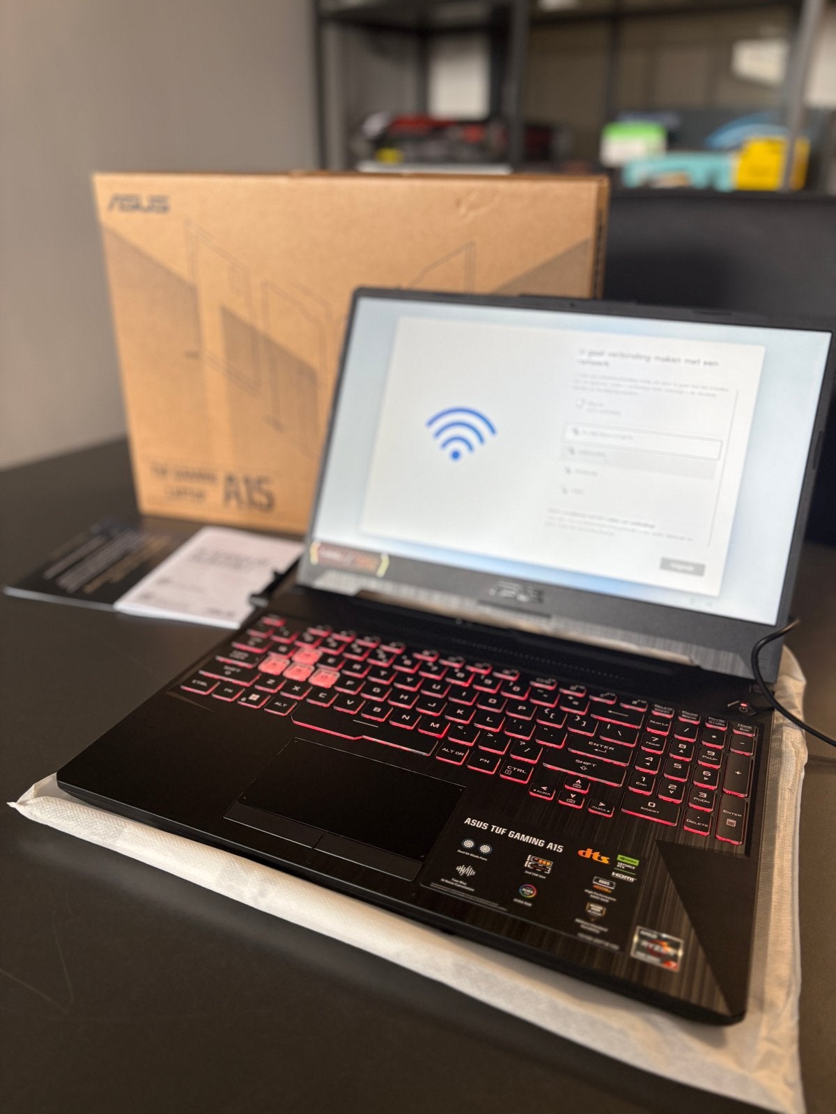 ASUS TUF Gaming A15 Gaming Laptop - Nieuwstaat, Ophalen, Met videokaart, Zo goed als nieuw, Gaming