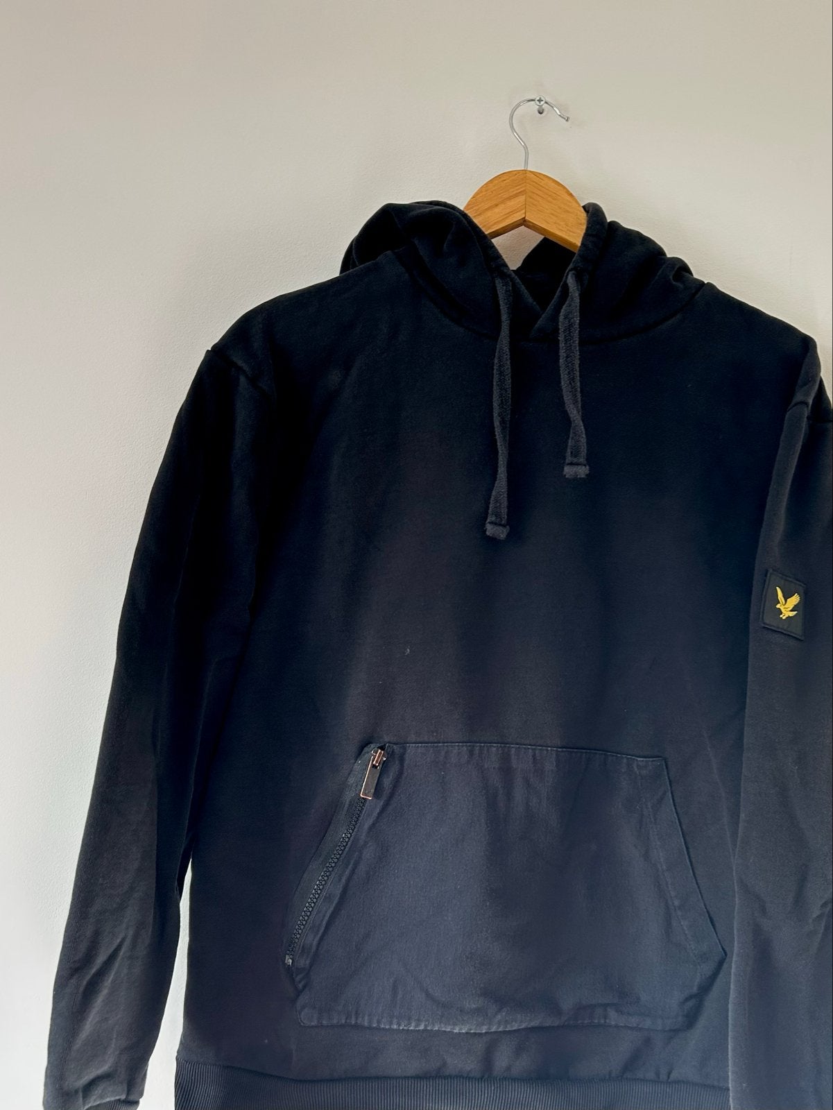 Lyle & Scott hoodie zwart- L, Ophalen of Verzenden, Gedragen, Maat 52/54 (L), Zwart