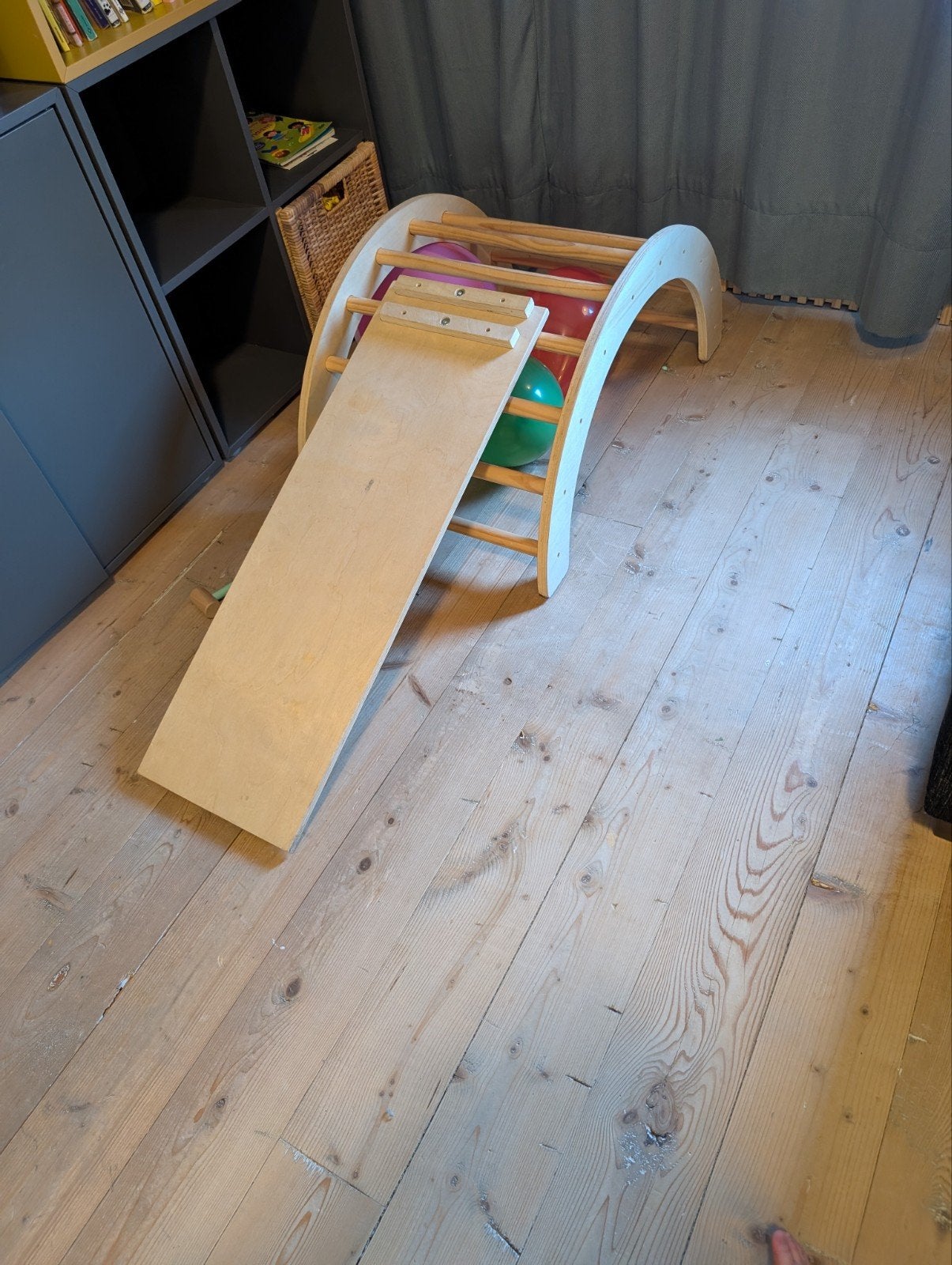 Klimboog met glijbaan of klim plank, Ophalen, Zo goed als nieuw