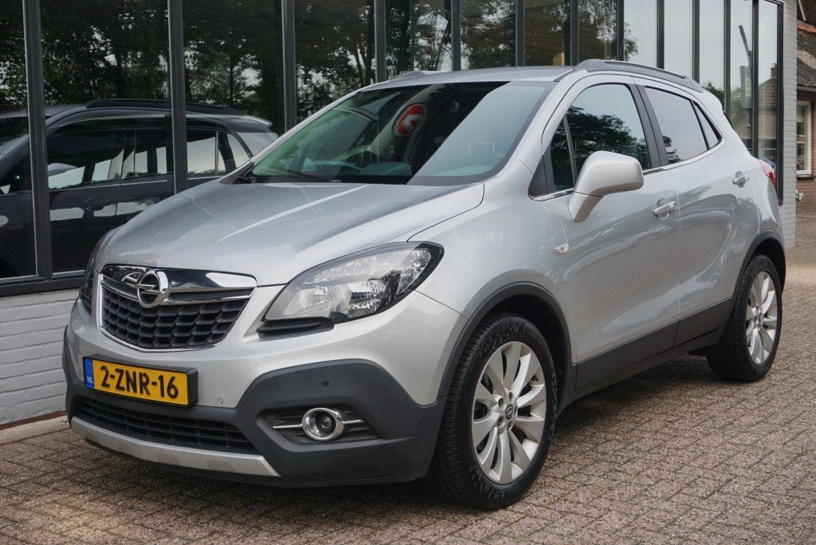Opel Mokka 1.4 T Cosmo Camera/Trekhaak! (bj 2015), Auto's, Opel, Voorwielaandrijving, Gebruikt, 4 cilinders, Leder en Stof