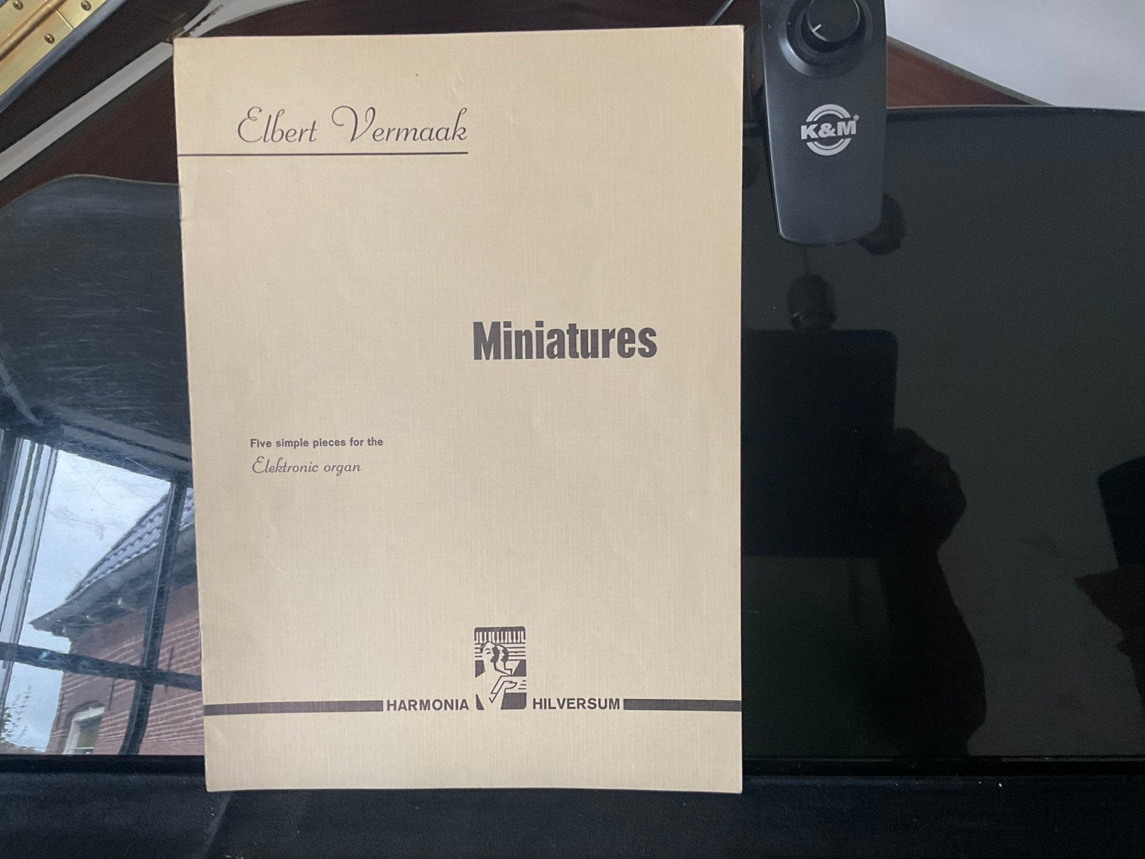 Miniatures van Elbert Vermaak, studieboek Electronisch orgel, Ophalen of Verzenden, Zo goed als nieuw