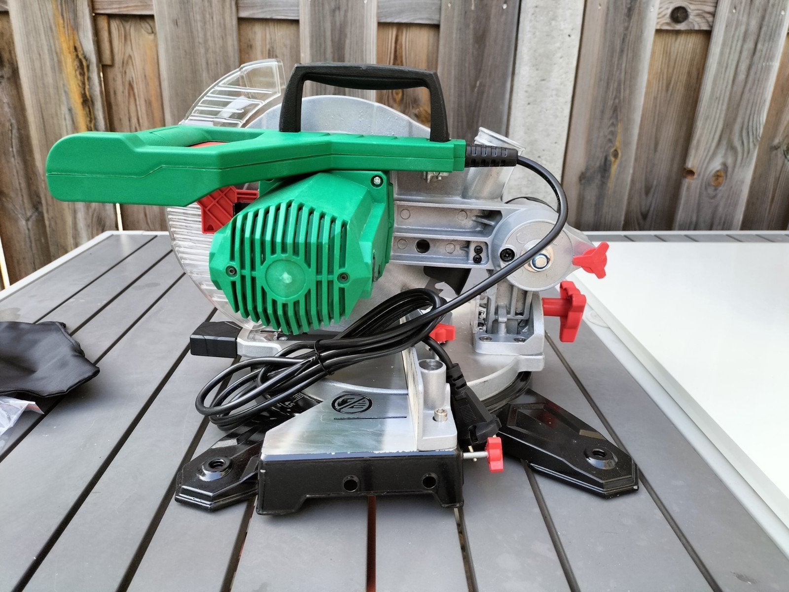 Jungwille Afkortzaag JW-8708 - Zo goed als nieuw, 600 tot 1200 watt, Ophalen of Verzenden, Zo goed als nieuw, Afkortzaag